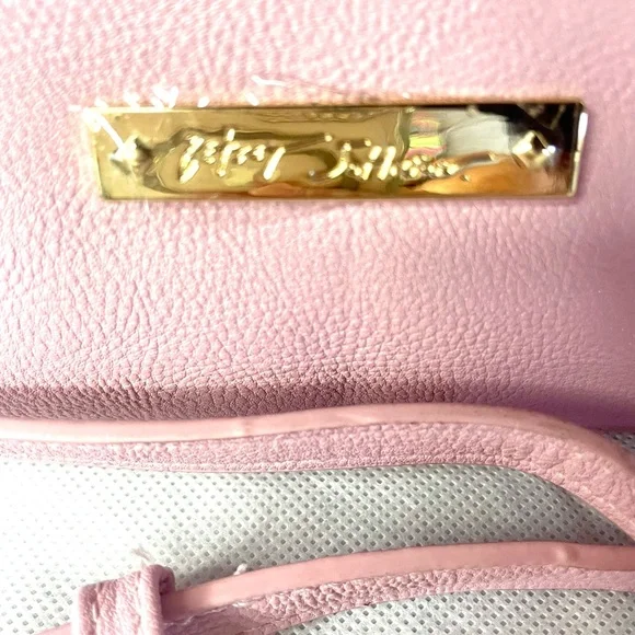 Betsey Johnson Pink Crossbody with Gold Skull Accents - Picture 6 of 7